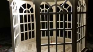 Восьмигранная беседка Витражная диаметром 3 метра