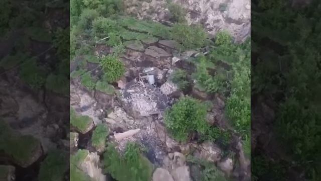 Оползень в Иноземцево,вид с квадрокоптера 26.05.17 смотреть онлайн