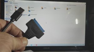 Кабель переходник SATA - USB 3.0 для HDD 2,5" / SSD, 22 см, SATA кабель - Я не ожидал, четыре диска