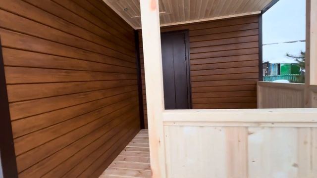 Каркасный дачный домик 5х5м