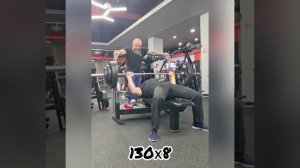 Жим лёжа. Тюшкевич Артём. 130 кг.
