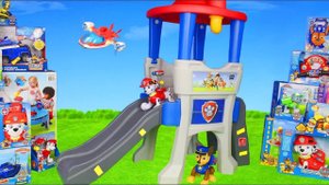 ЩЕНЯЧИЙ ПАТРУЛЬ ИГРУШКИ, МАШИНКИ И ГИГАНТСКАЯ ГОРКА | Играем в игрушки из мультика Щенячий Патруль