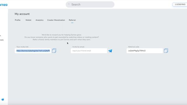 Earneo - платформа которая платит в крипте за просмотры. смотреть онлайн