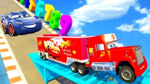 Мультики для Детей Тачки Молния Маккуин и Мак Грузовик Тягач Тачки Диснейленд Мультфильм для Детей