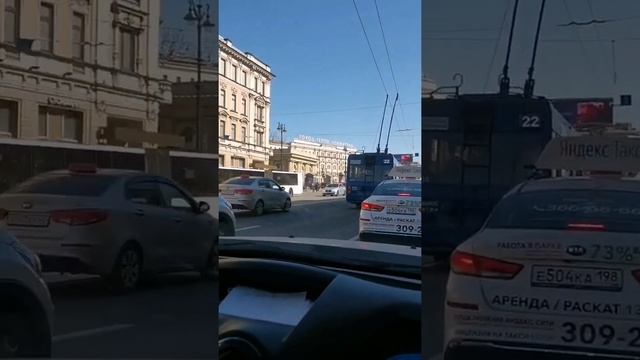 #прогулкапогороду👣 Прогулка по реальному Питеру. Еду к Московскому вокзалу. 17.04.2021г. смотреть онлайн