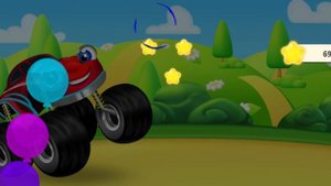 Monster trucks kids racing