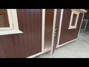бытовка 6х2.3 распашонка без перегородок, отделка снаружи профлист, внутри вагонка