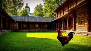 Расслабляющие асмр звуки на монастырском дворе для отдыха и разгрузки нервной системы.