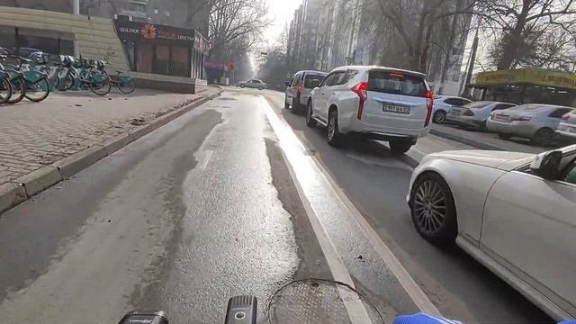 Велопоездка по Алматы, ул. Муратбаева, от Пастера до Шевченко.