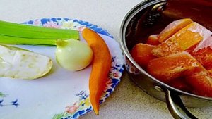 Суп пюре из тыквы на курином бульоне