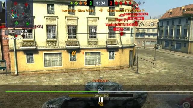 World of Tanks Blitz || Black Prince 3k damage Mastery смотреть онлайн