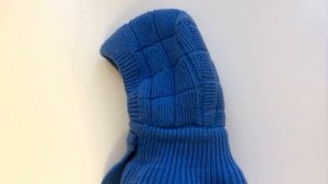 Шапка шлем Журавлик синяя