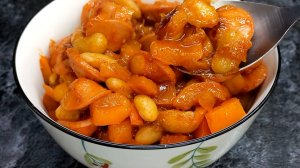 Фасоль с сосисками и овощами на ужин