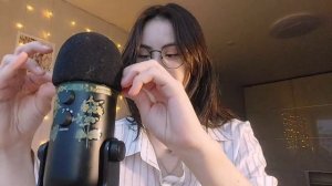 АСМР ⋆｡°✩ сжимание микрофона +звуки рук и р**та