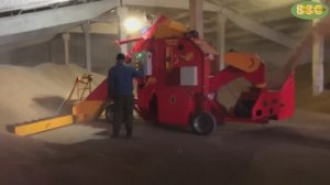 Зерноочиститель ПЗК-60 "Мамонт". Очистка пшеницы. Липецкая обл., Долгоруковский р-н, с. Красное.