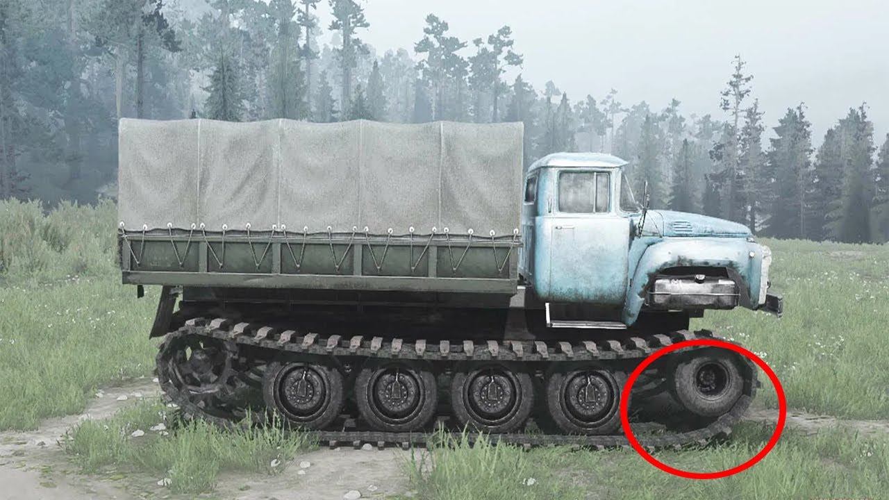 Грузовик ЗИЛ 130 на гусеничном ходу который мало кто видел