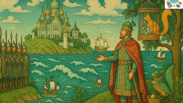 Волшебное путешествие князя Гвидона — отрывок из «Сказки о царе Салтане» А.С. Пушкина! 🌊🏰✨