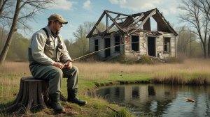 Рыбалка на лесном озере