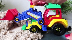 Мультики про трактора и грузовики. Все серии подряд. Игрушечные машины