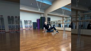 Разминка на ролике💪#растяжка #йога #фитнес #stretching #Fitness #motivation