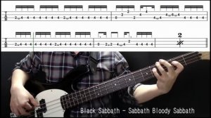 Black Sabbath-Sabbath Bloody Sabbath (guitar bass,tab)