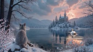Swan Lake 4K ｜ Relaxing Classical Music in a Winter Fantasy Landscape ｜ Tchaikovsky Calm Background