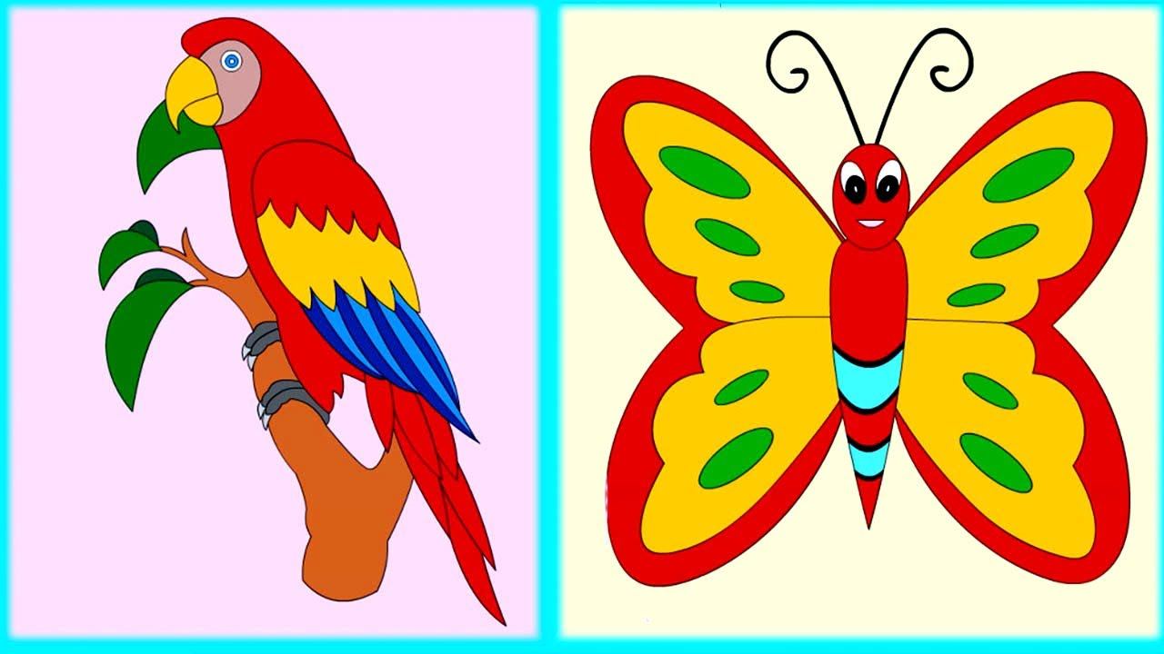 Мультик для малышей. Раскрашиваем и собираем пазлы смотреть онлайн