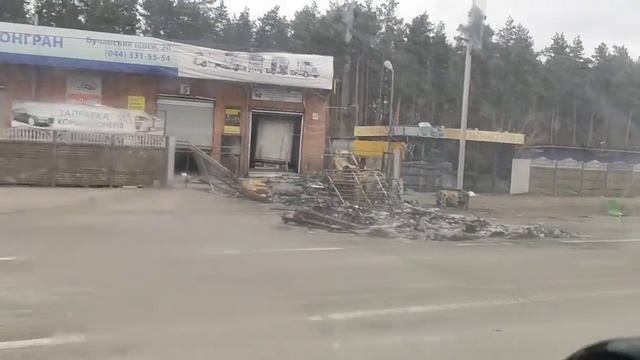 Heading to Gostomel through Bucha. На Гостомель через Бучу