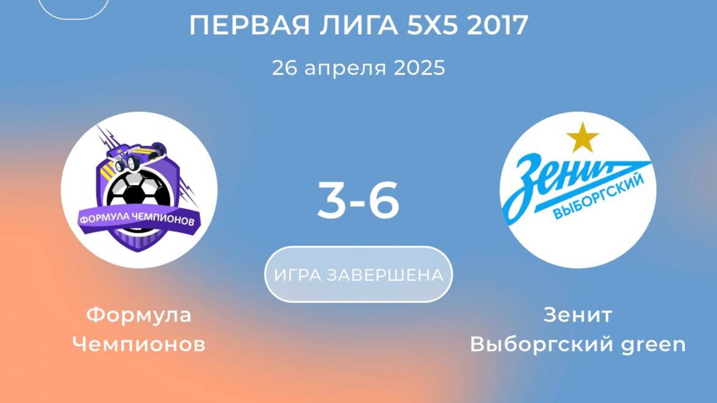 26.04.25 Зенит - Формула чемпионов