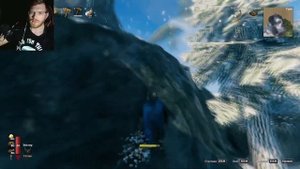 Мерзну на ледяной горе в "Valheim"