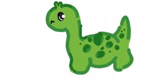 Динозаврик крутится