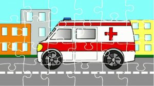 Мультик про Пожарную Скорую и Полицейскую машины. Мультик - Пазл