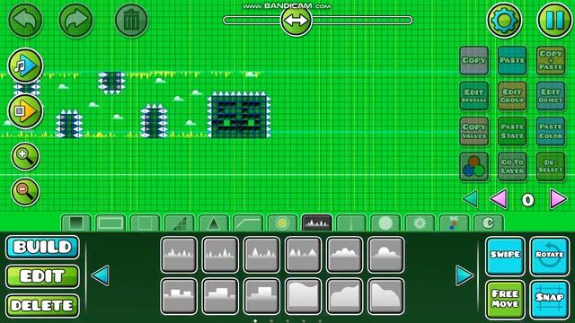 Создал свой уровень в Geometry Dash