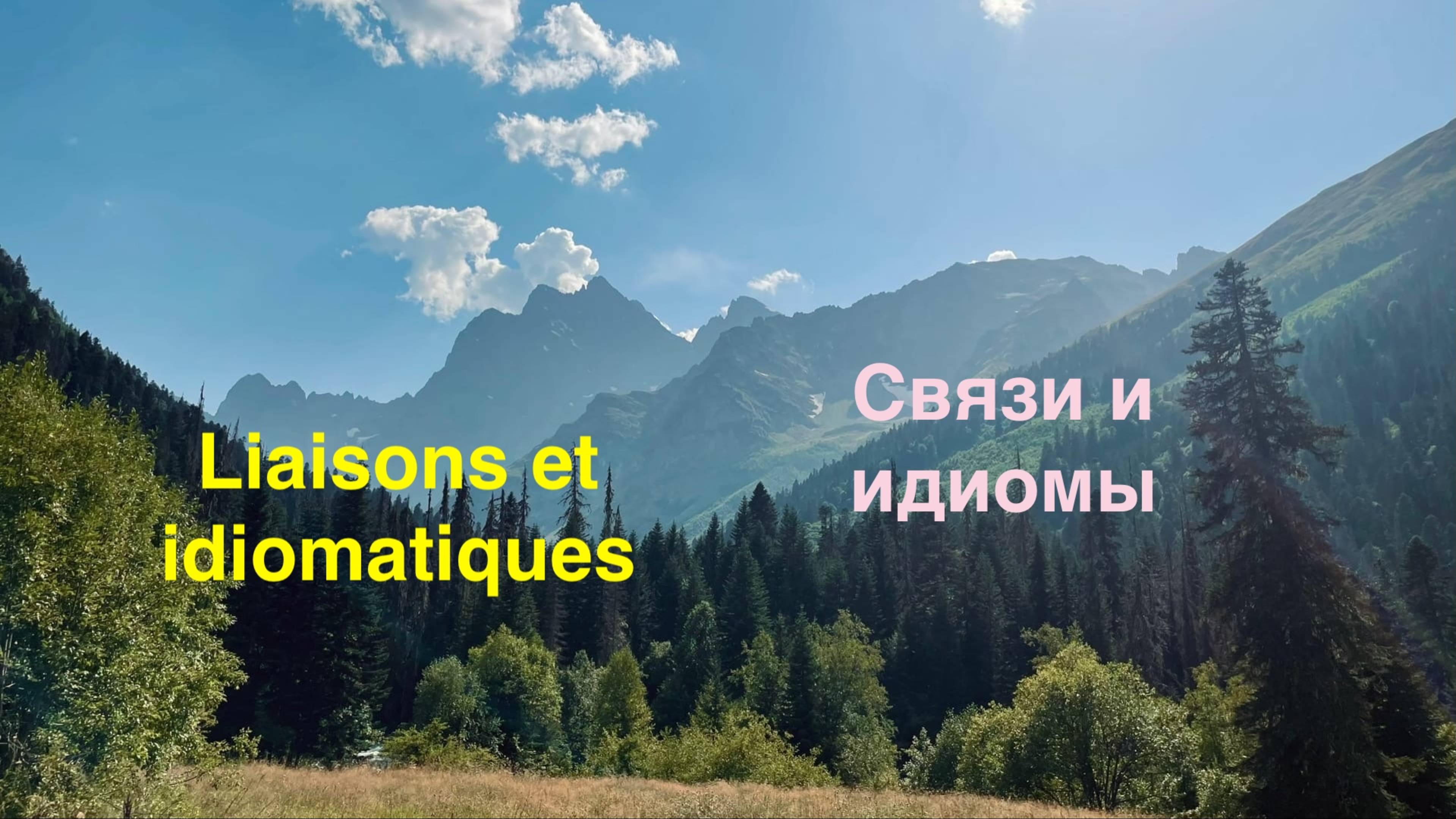 Связи и идиомы - Idiomatiques et liaisons - курсы французского языка