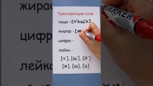 Транскрипция слов. Мягкость и твердость согласных звуков!