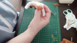 ватная игрушка, мальчик с флажками. Начало....