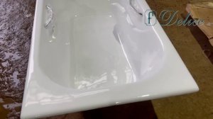 Ванны чугунная Delice Haiti Luxe с ручками и подголовником
