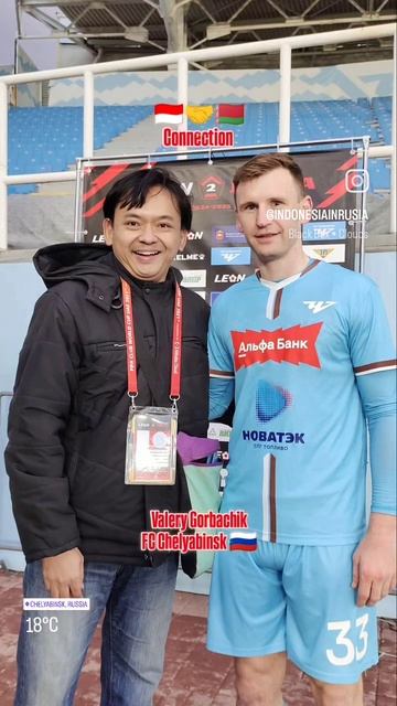 ARYA PRADANA BUDIARTO 🇮🇩🤝🇧🇾 VALERY GORBACHIK INDONESIA BELARUS CONNECTION FOR FC CHELYABINSK