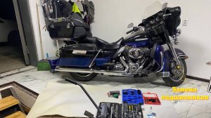 Harley-Davidson Electra Glide (103 мотор) - самостоятельная замена подшипников переднего колеса