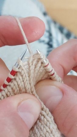 незаметная прибавка спицами