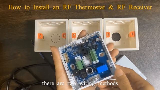 How to install an RF thermostat & RF Receiver. -29 смотреть онлайн