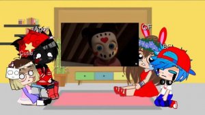 Реакция персонажей из FNF на Валеру Глостера ||·2 часть·||☃️