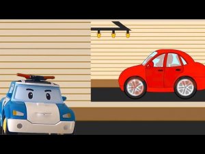 Робокар Поли. Изучаем дорожные знаки. Знаки сервиса. Robokar Poli