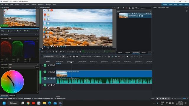 KDenLive-How to Trim Cut Fade in Fade Out & Remove Audio | KDenlive Tutorial For Beginners смотреть онлайн
