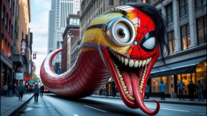 Мультфильмы | Человек паук и МИНЬОН объединились|Мультик про ЧЕЛОВЕКА ПАУКА