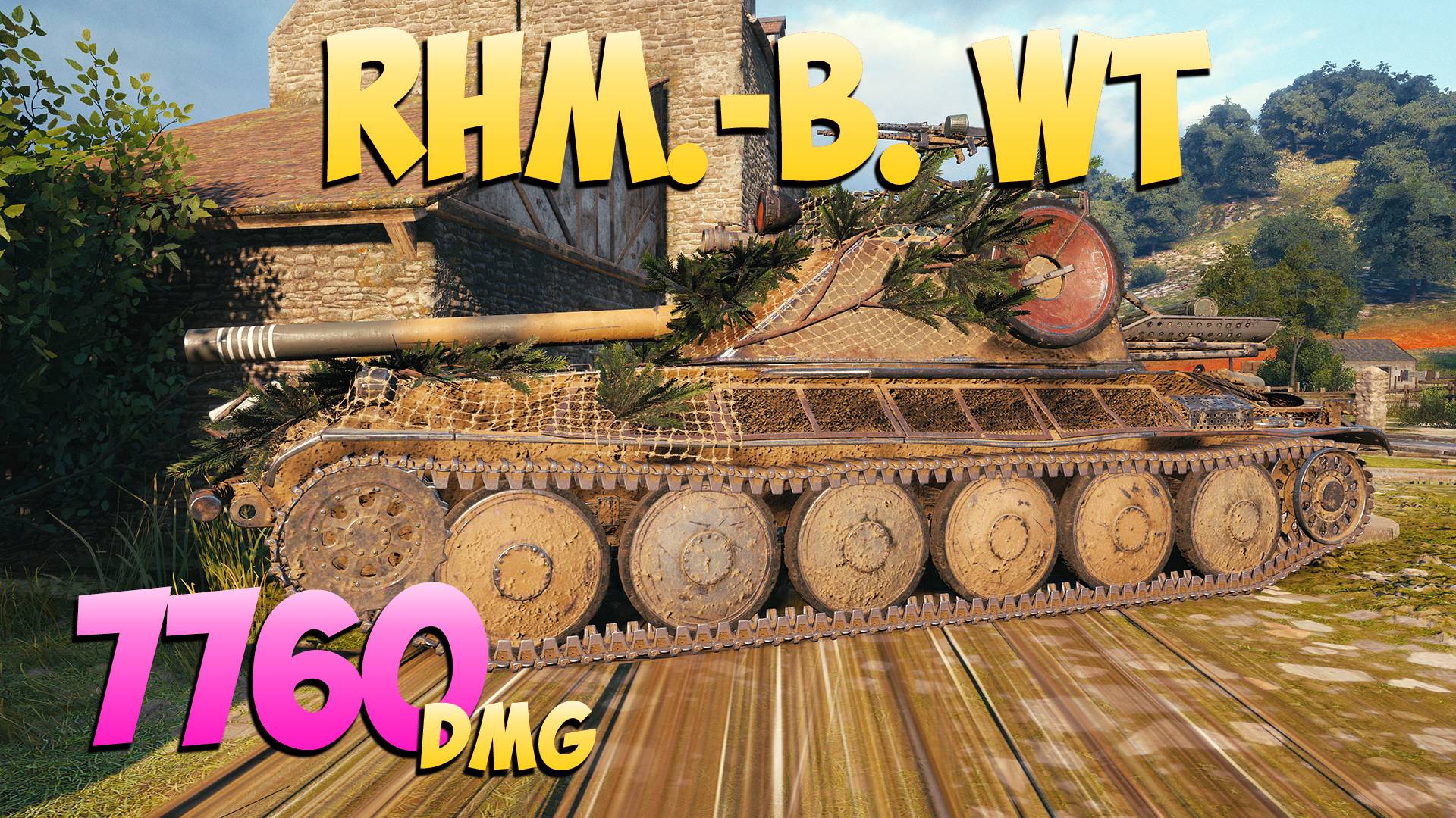 Rhm.-B. WT - 4 Фрагов 7.7K Урона - Забатый! - Мир Танков