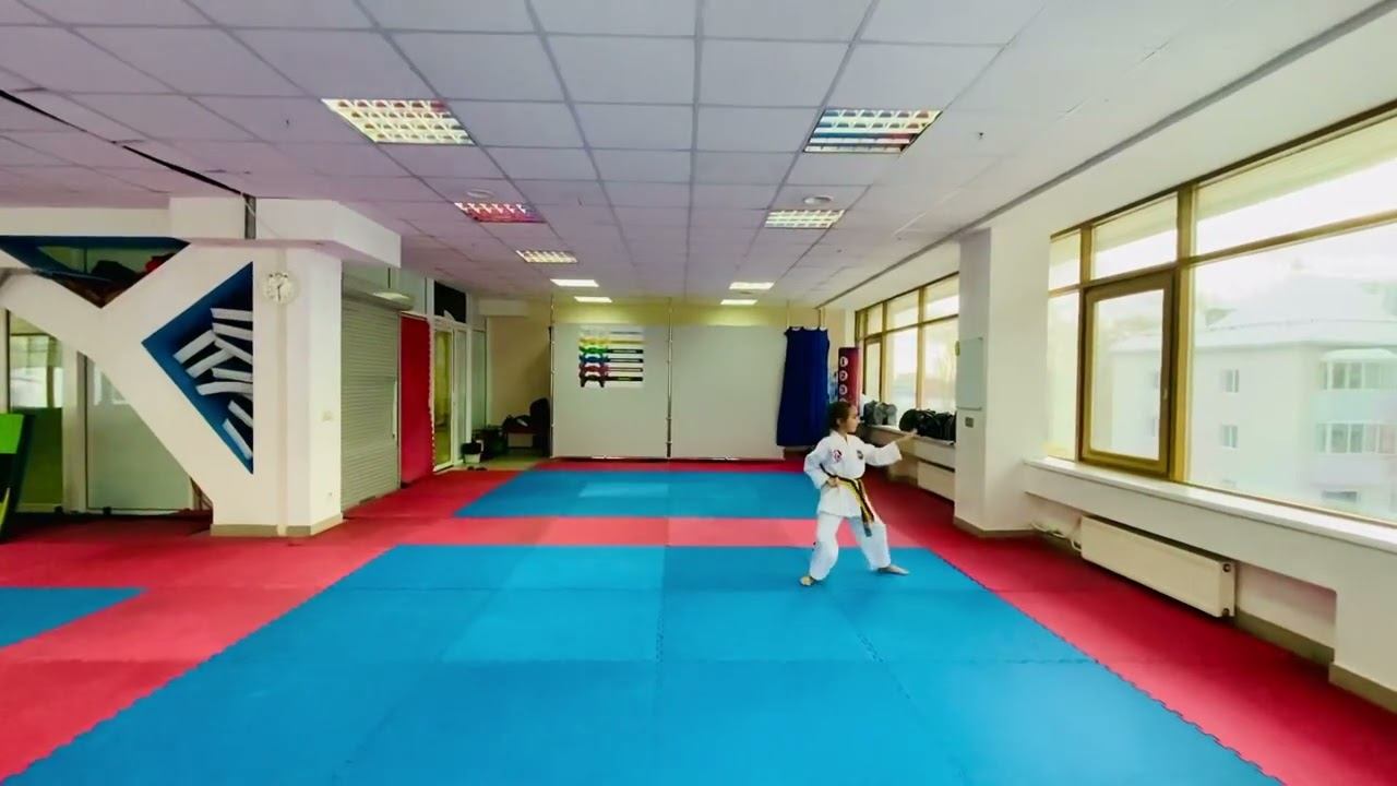 Чи сан видео тхэквондо туль желто-зеленый пояс 7 гып, хьенг 24 движения , комплекс Chi san Tul спорт