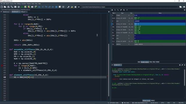 FEM for Truss Structures in Python - Pre-Process and Process(720P_HD) смотреть онлайн