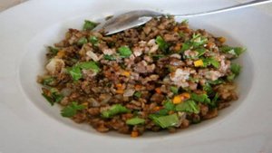 Блинчики с укропом и свиным фаршем