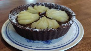 Шоколадный тарт с грушами. Безумно вкусно!!!